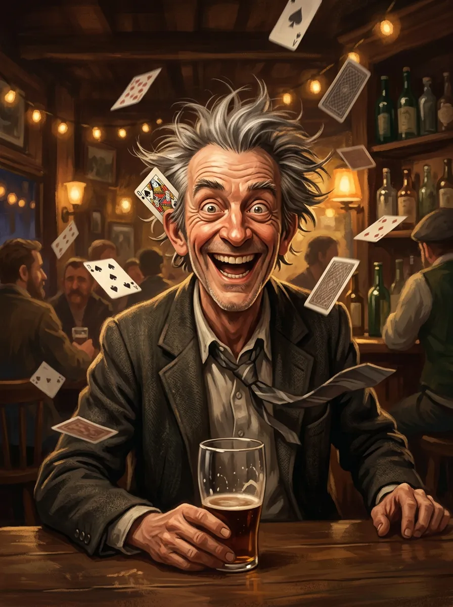 Crazy Larry, one of the pub regulars