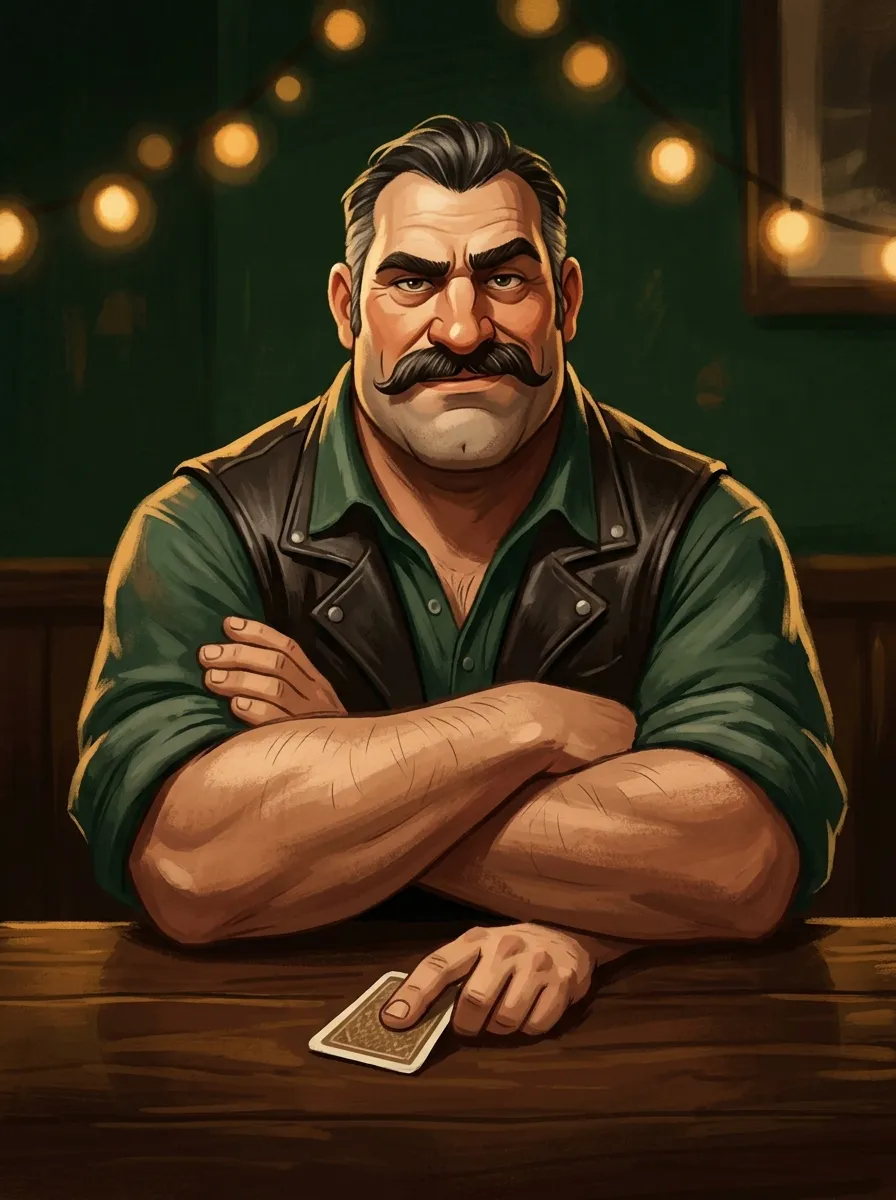 Michael Dogless, one of the pub regulars