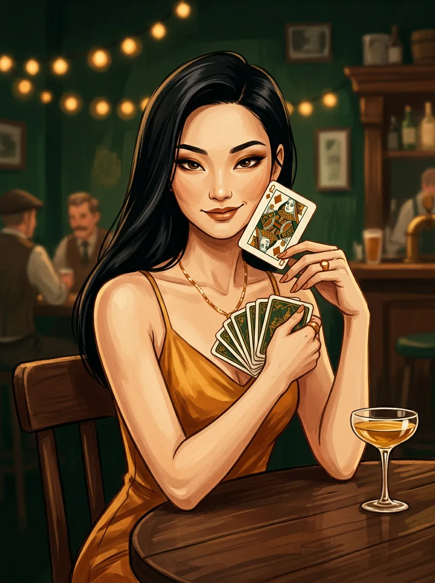 Vicky, one of the pub regulars
